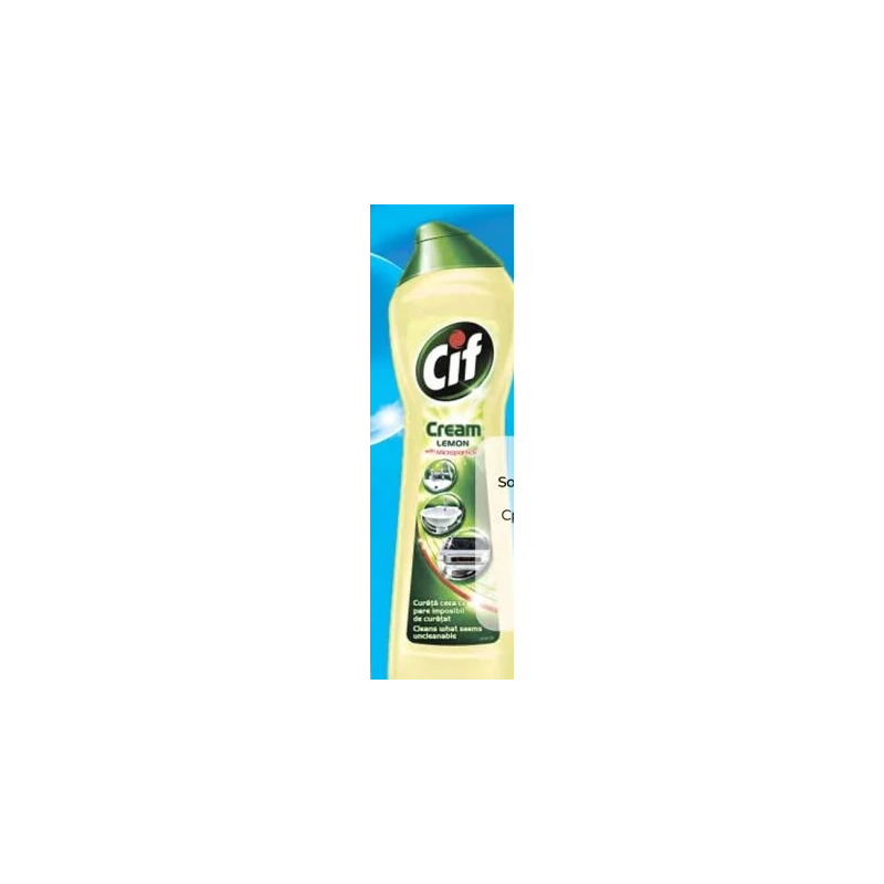 Cif Cream Lemon soluție de curățare, 500 ml