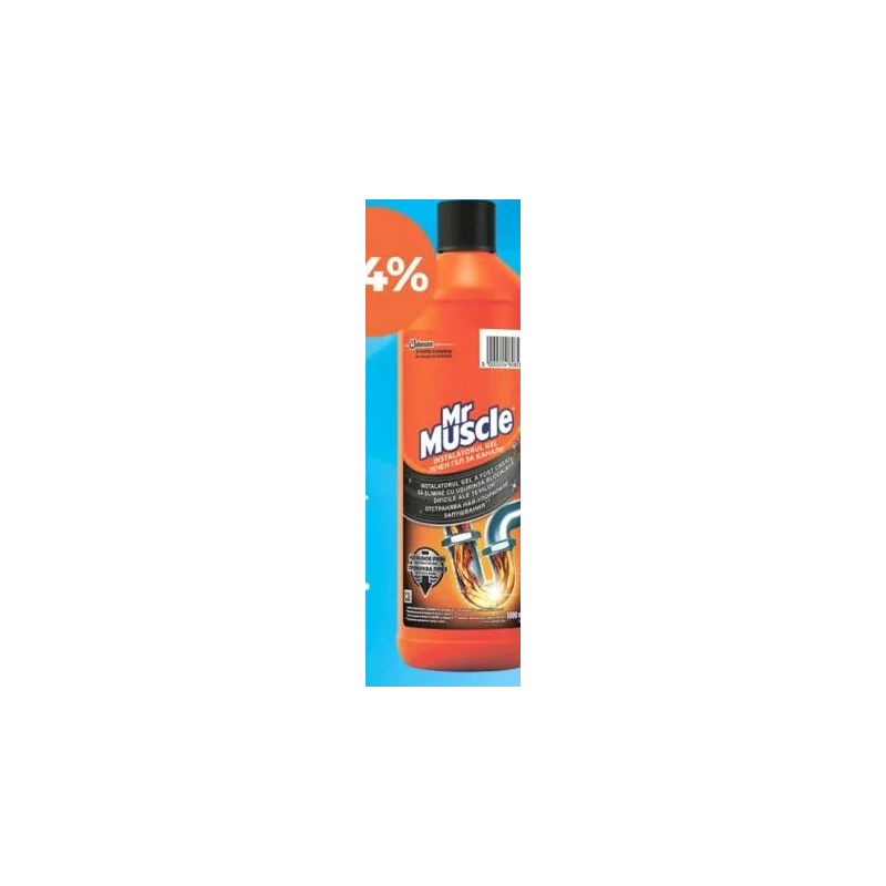 Mr. Muscle gel pentru desfundarea țevilor, 1 L