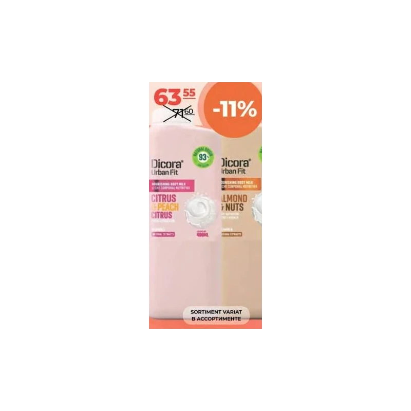 Dicora Citrus & Peach lapte de corp, 400 ml