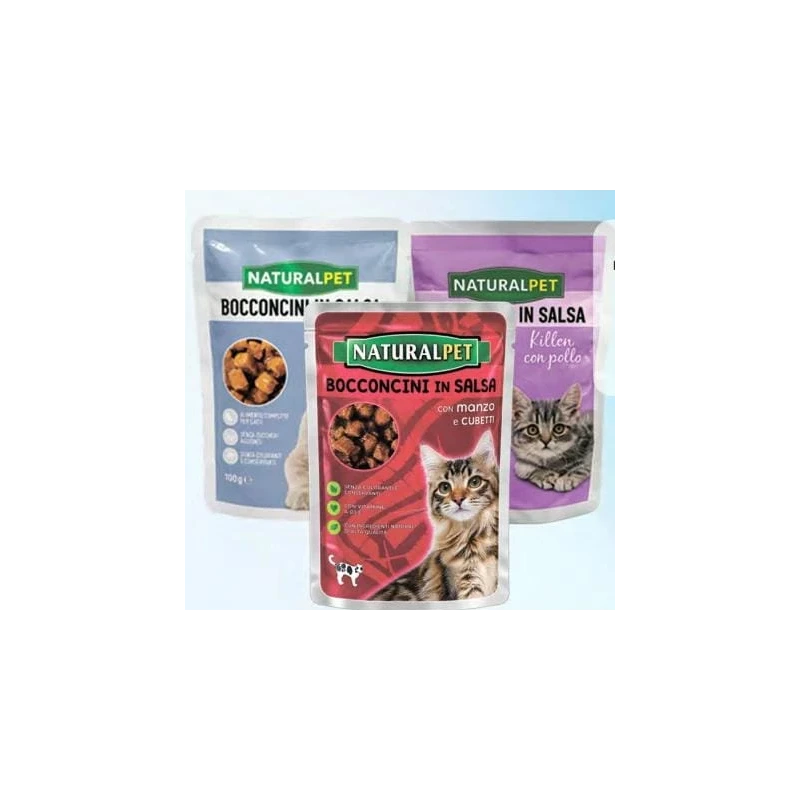 Naturalpet hrană umedă pentru pisoi cu pui, 100 g