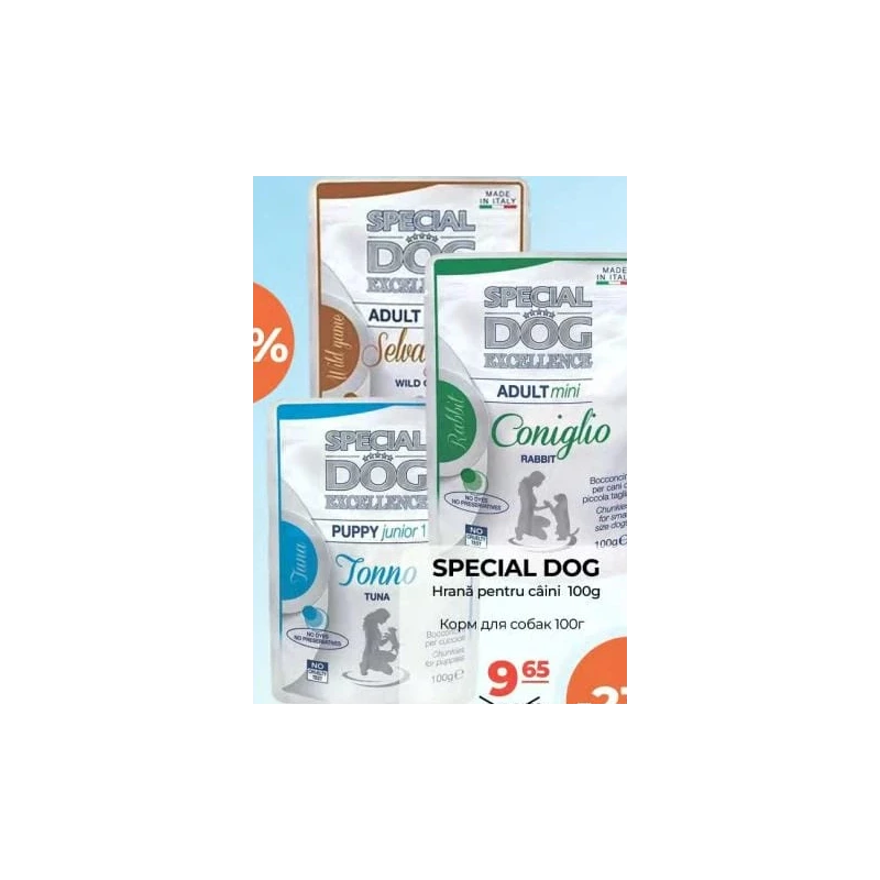 Special Dog hrană umedă pentru câini, 100 g