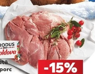 Spată de porc fără os, bucată ideală pentru gătit