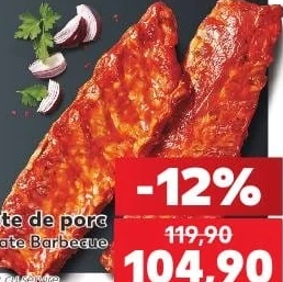 Coaste de porc marinate Barbecue