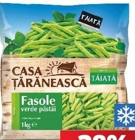 Casa Țărănească fasole verde păstăi tăiată, 1 kg