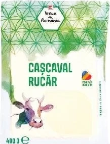 Vreau din România cașcaval Rucăr, 42% grăsime, 400 g