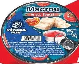 Năvodul Plin macrou în sos tomat / sos tomat picant, 160 g