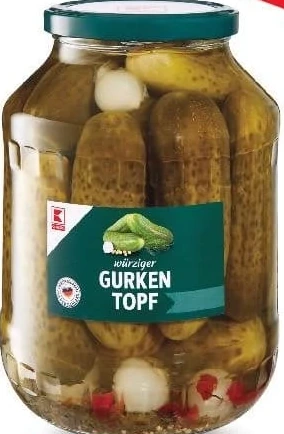 K-Classic castraveți în oțet, 9-12 cm, 1550 g