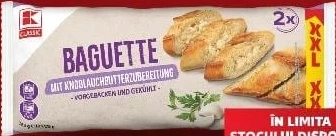 K-Classic baghetă cu usturoi, 350 g