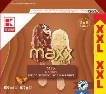 K-Classic Maxx înghețată cu migdale, 16 x 50 ml