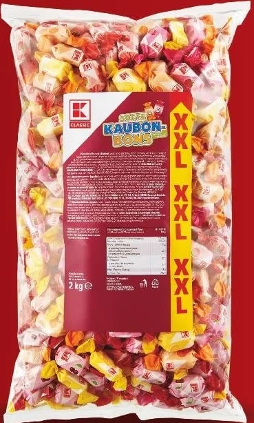 K-Classic mix caramele moi cu fructe, 2 kg