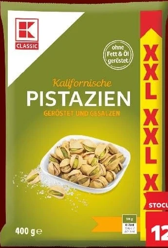 K-Classic fistic californian prăjit și sărat, 400 g