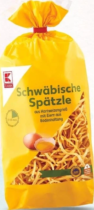 K-Classic tăiței cu ou Schwäbische Spätzle, 500 g