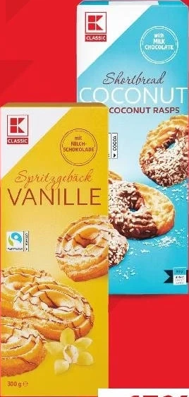 K-Classic fursecuri sprițate vanilie / cocos, 300 g