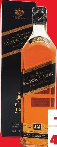 Johnnie Walker whisky Black Label, 40% alcool, 0,7 l