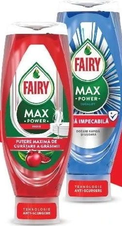 Fairy Max Power detergent lichid pentru vase, diverse sortimente, 730 ml