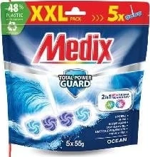 Medix odorizant pentru toaletă Ocean, 5 x 55 g