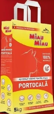 Miau Miau așternut igienic pentru pisici, portocale / clasic / lavandă, 5 kg