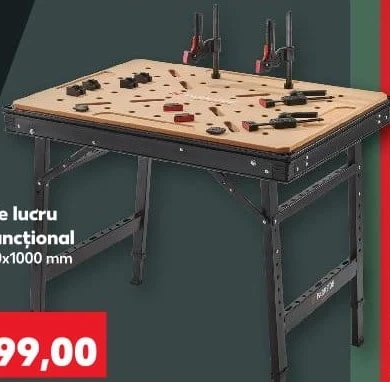 Parkside Performance banc de lucru multifuncțional, 1000x750x1000 mm, 17 piese