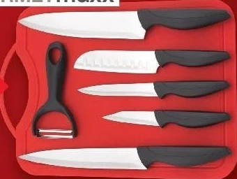 GOURMETmaxx set de cuțite, curățitor și tocător, 7 piese