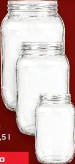 Borcan din sticlă, 0,5/1/1,5 l