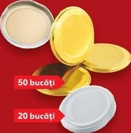 Capace pentru borcane, diametru 82 mm, set 50/20 buc.