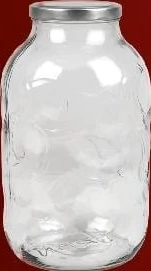 Borcan din sticlă cu capac, 5 l