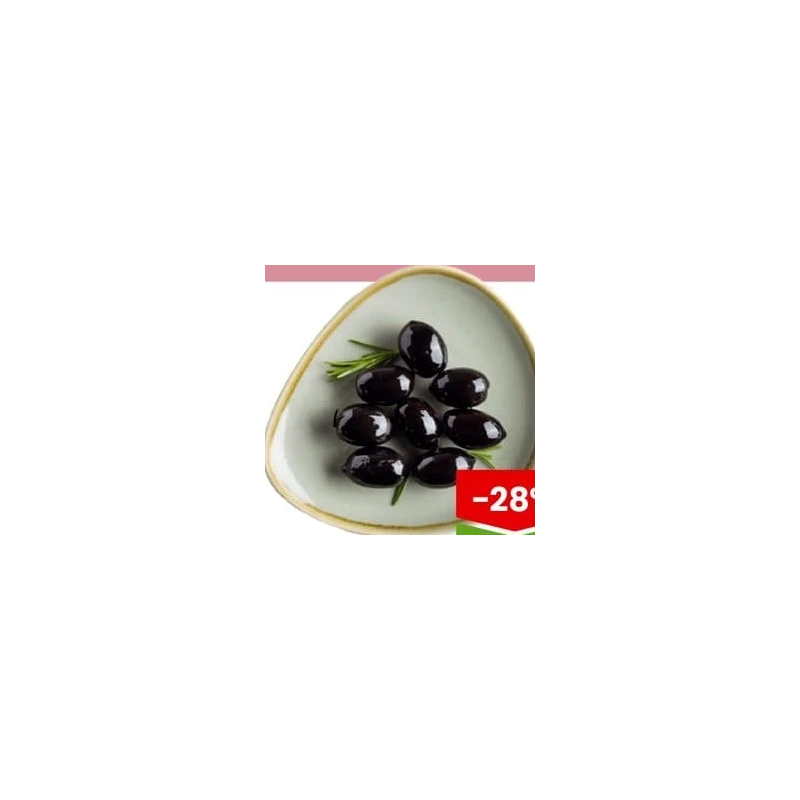 Măsline negre SS Mammoth cu sâmburi 81/90, 1 kg
