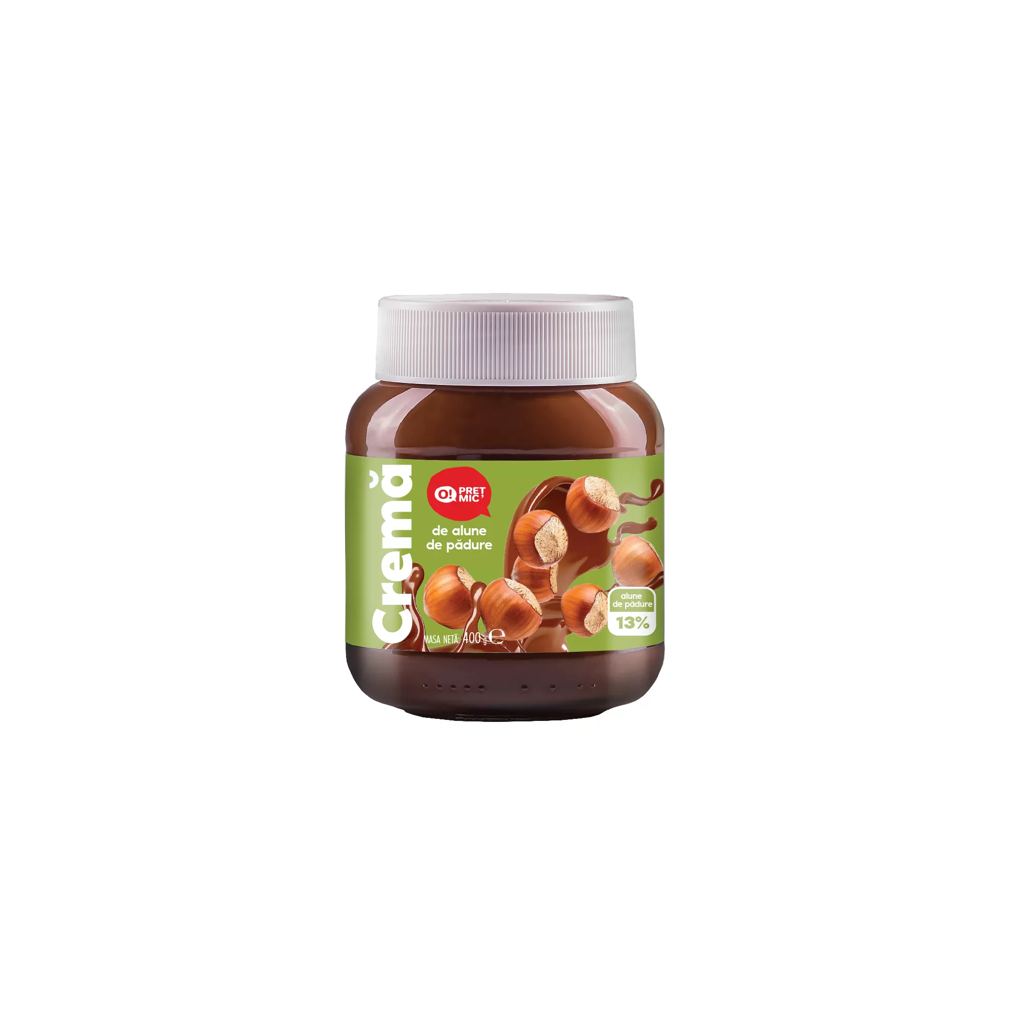 O! Preț Mic cremă de alune, 400 g
