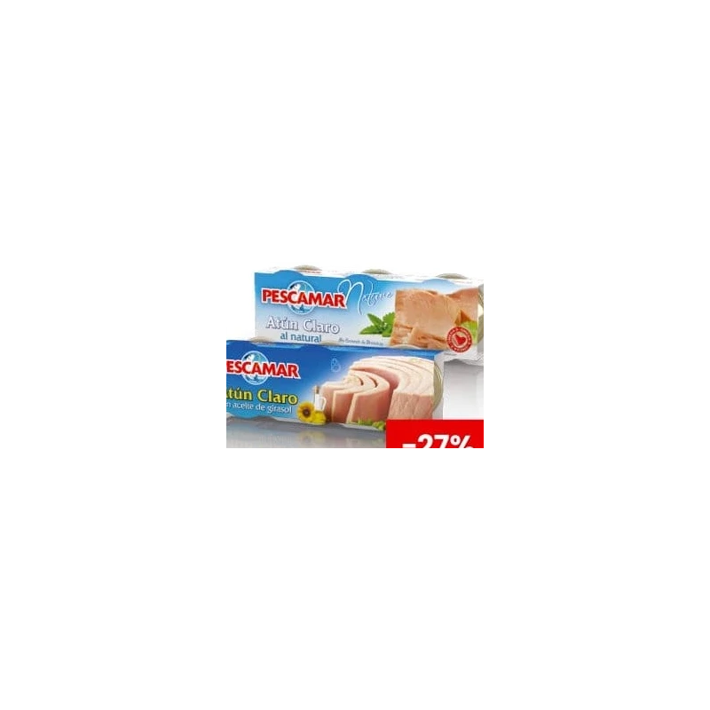 Pescamar ton în sortiment, 3 x 80 g