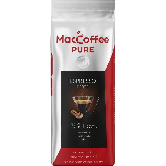 MacCoffee Pure Espresso Forte cafea boabe, 1 kg