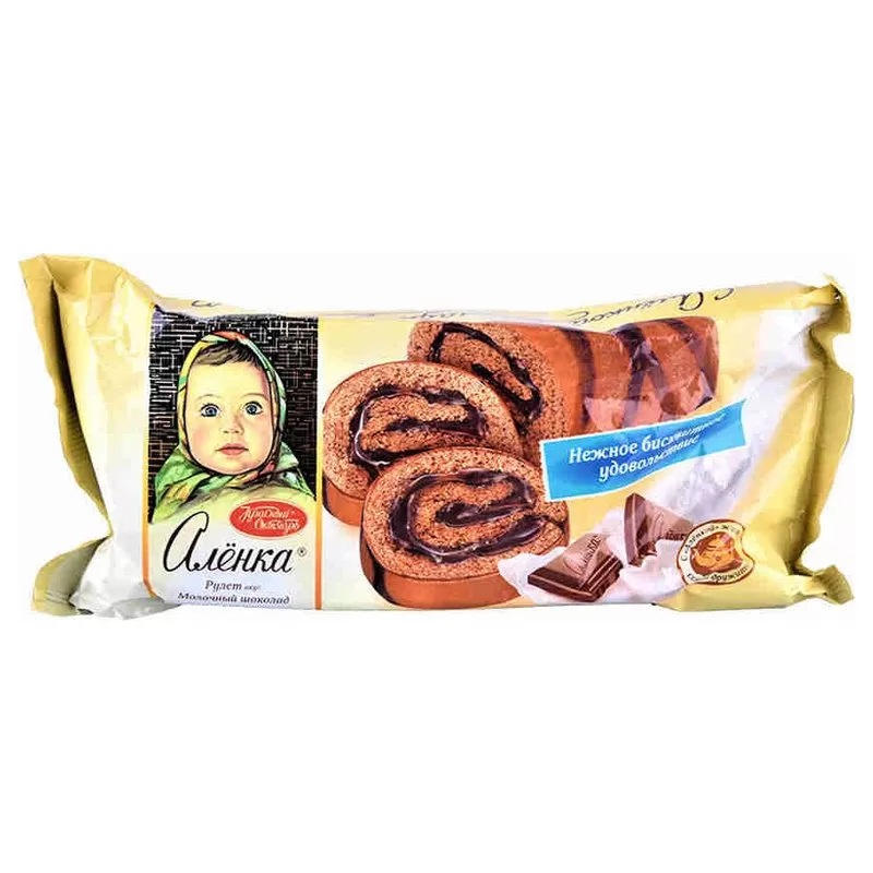 Алёнка ruladă cu ciocolată și lapte, 200 g