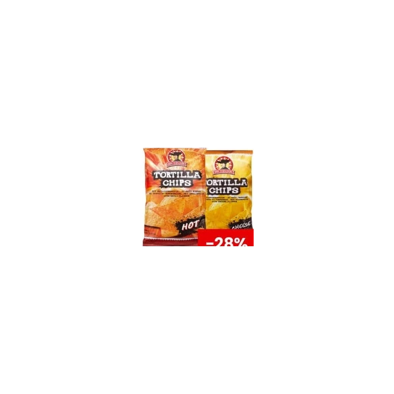 Don Fernando tortilla chips în sortiment, 200 g