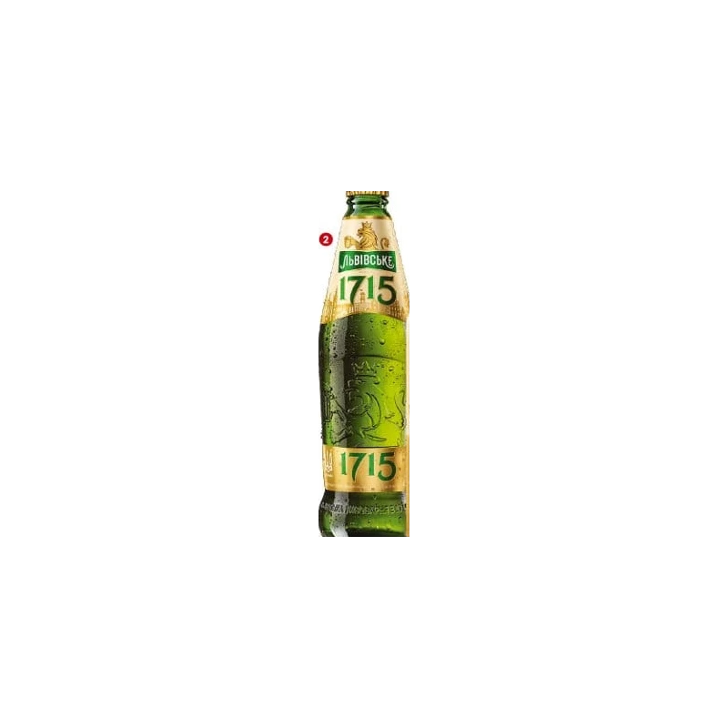 Lvivske 1715 bere blondă la sticlă, 450 ml