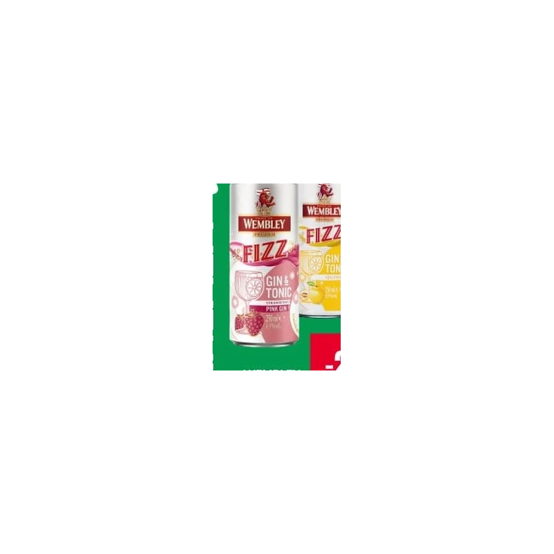 Wembley Fizz băutură slab alcoolică în sortiment, 250 ml
