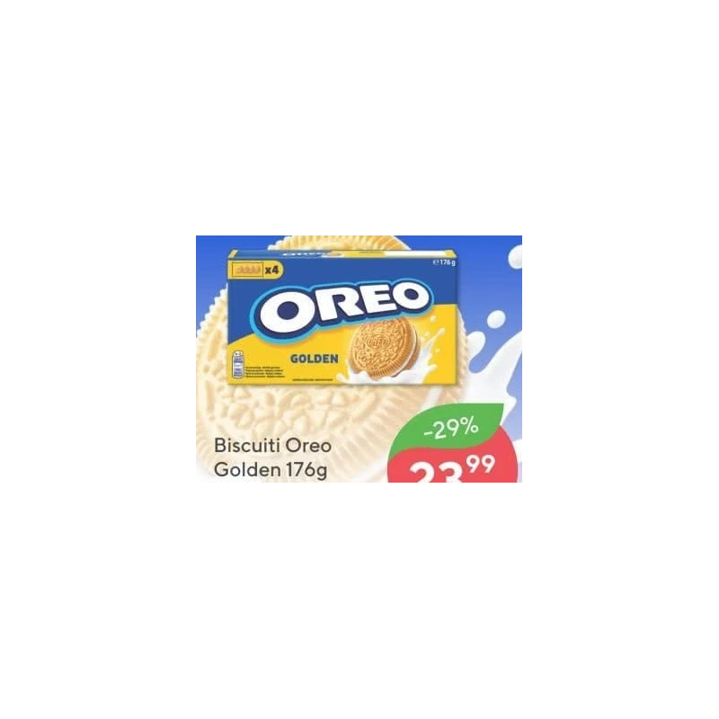Oreo Golden biscuiți, 176 g