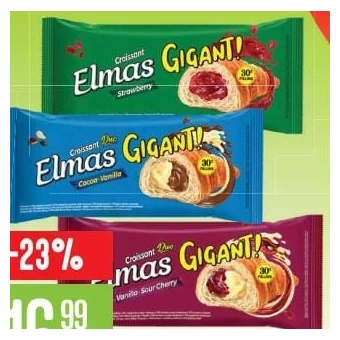 Elmas croissant 160 g, diverse sortimente