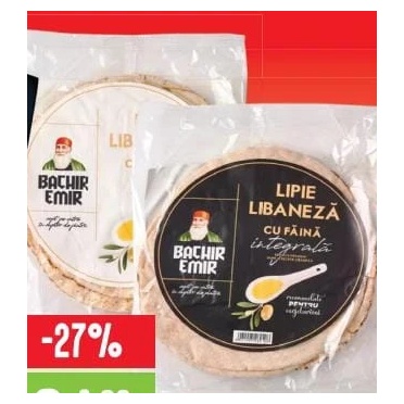 Bachir Emir lipie libaneză cu făină albă 340 g