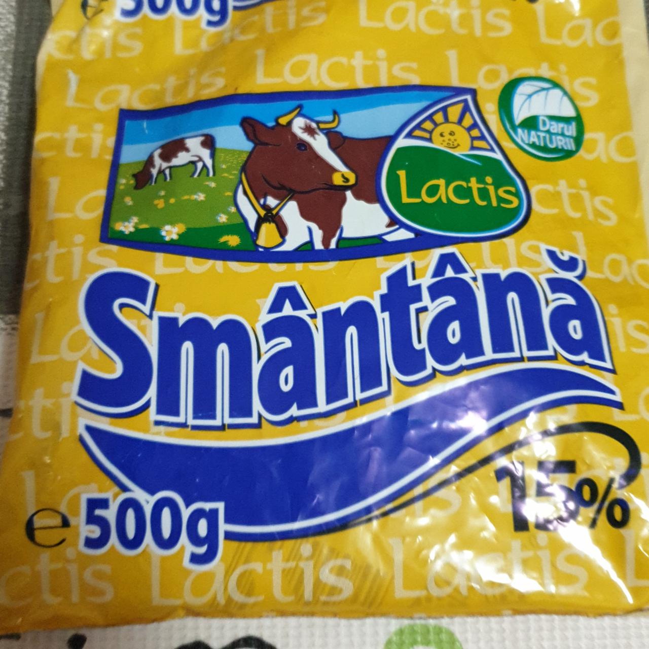 Lactis smântână 15% 500 g
