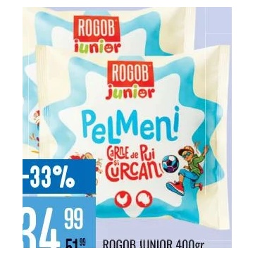 Rogob Junior pelmeni pui și curcan 400 g