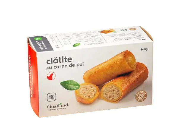 Gustland clătite cu carne de pui 360 g