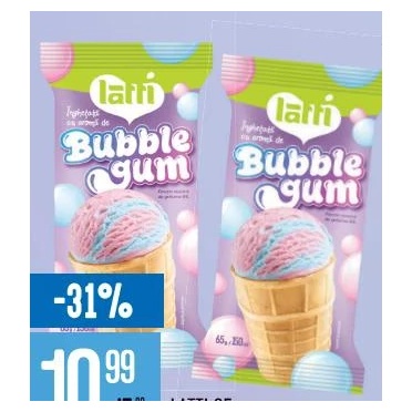 Latti Bubble Gum înghețată în pahar 65 g