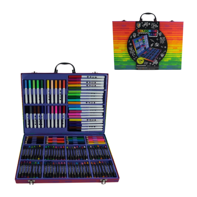 Set carioci și creioane 145 elemente