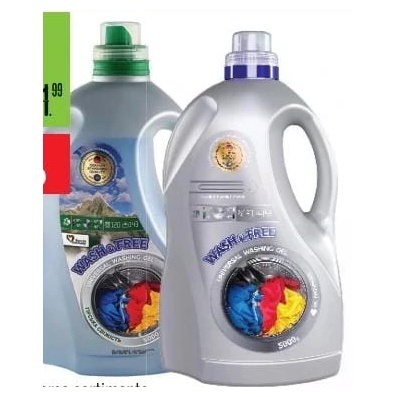 Wash&Free detergent lichid 5 l, diverse sortimente