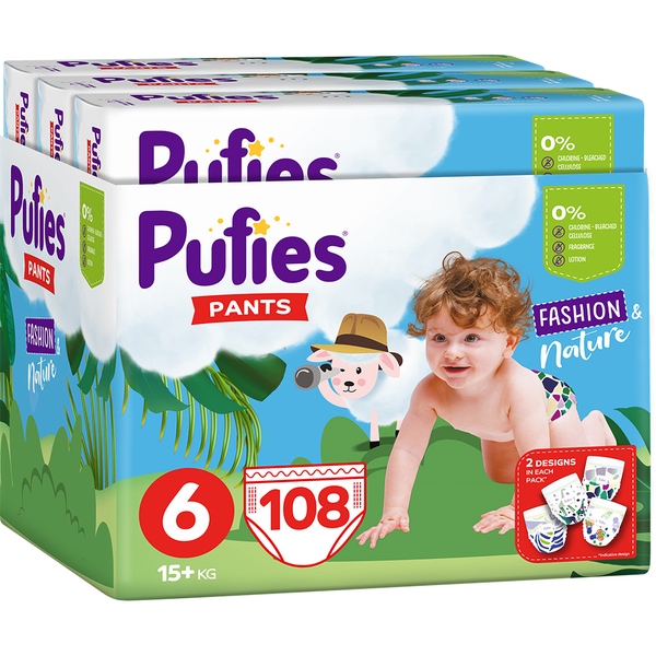 Pufies Fashion/Sensitive/Supreme scutece-chiloței pentru copii, diverse sortimente