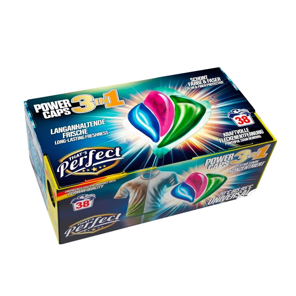 Perfect 3in1 Power Caps detergent capsule 38 buc