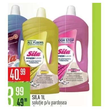 Sila soluție pentru pardoseală 1 l, diverse sortimente