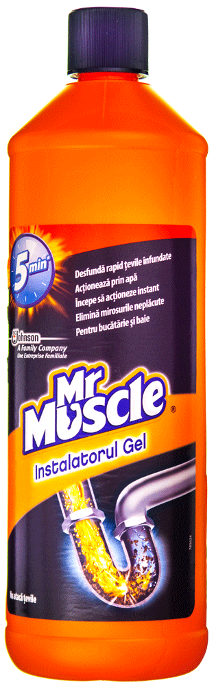 Mr. Muscle gel pentru desfundarea țevilor 1000 ml