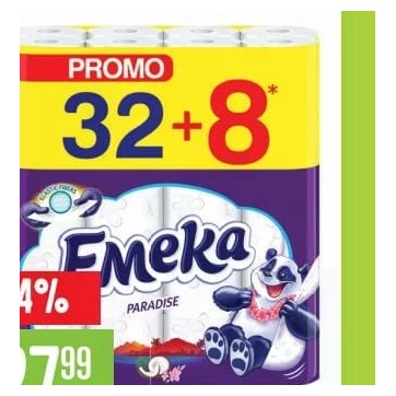 Emeka hârtie igienică 3 straturi, 32+8 role