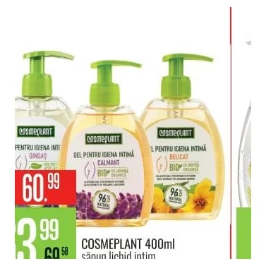 Cosmeplant săpun lichid intim 400 ml, diverse sortimente