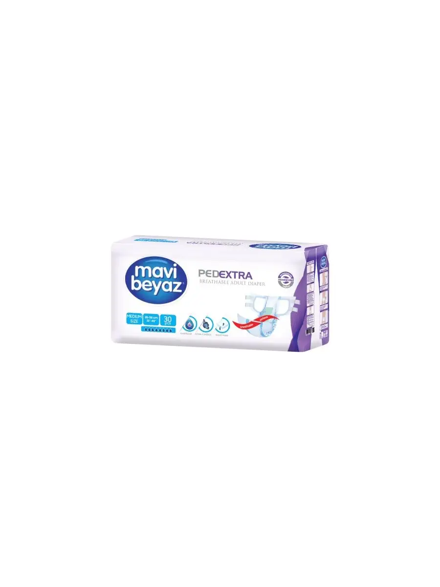 Mavi Beyaz M 85–115 cm scutece pentru adulți 30 buc